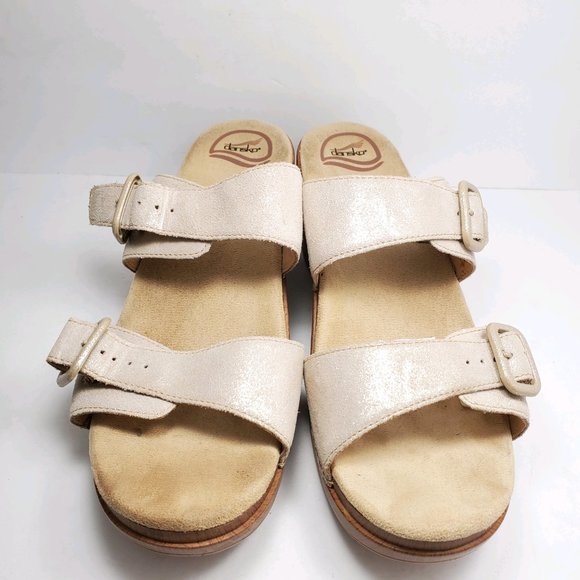 dansko gold sandals
